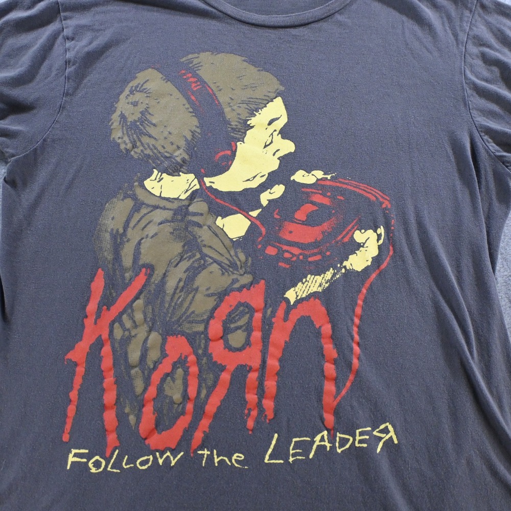 Korn Mens Follow the Leader Graphic T-Shirt Size Medium Charcoal Gray - Picture 2 of 8